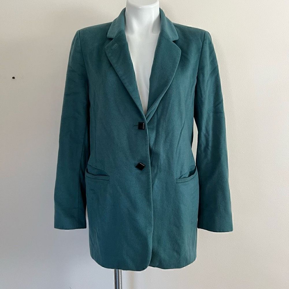 Dana Buchman Peacock Blue Peacoat